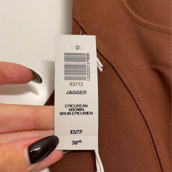BNWT aritzia Jagger tank in brown - Picture 4 of 4